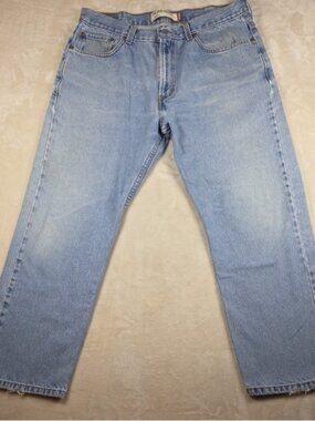 Levi’s 505 Men’s Regular Fit Straight Leg Jeans Light Wash W36 L30 – 100% Cotton